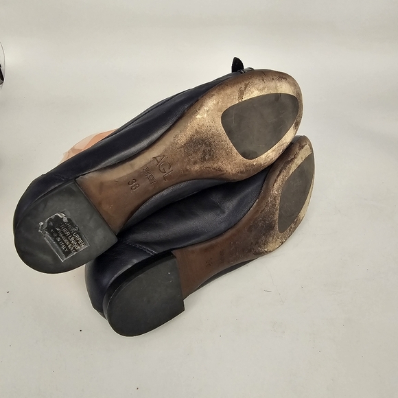 AGL Monika Cap Toe Ballet Flats – Size 38 (US 7.5) Black - Picture 8 of 10